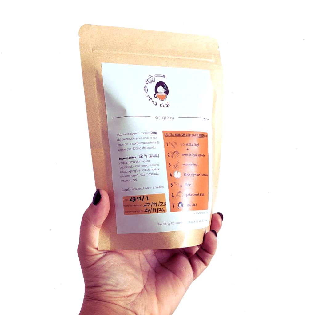 NenaChai - Mistura de Chá Preto e Especiarias para Chai Latte (Vários Tamanhos de Saquetas)